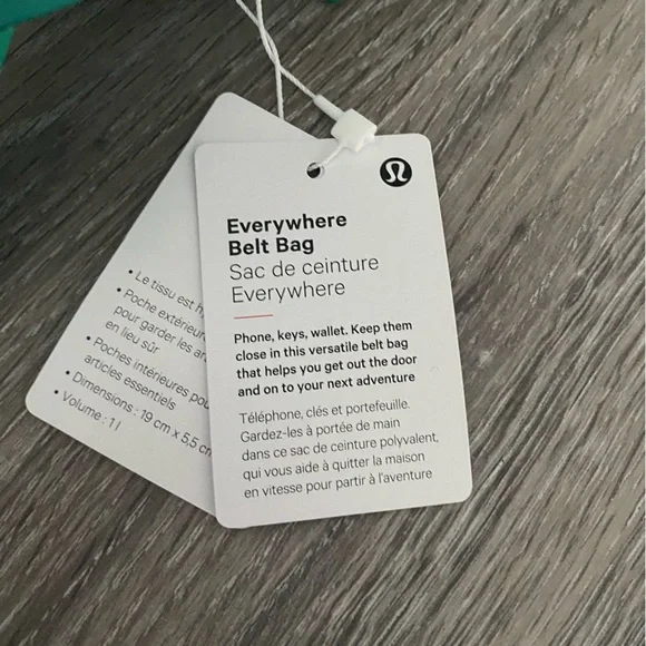 Lululemon Everywhere belt bag Fanny pack emerald ice green Fanny pack - Picture 8 of 11